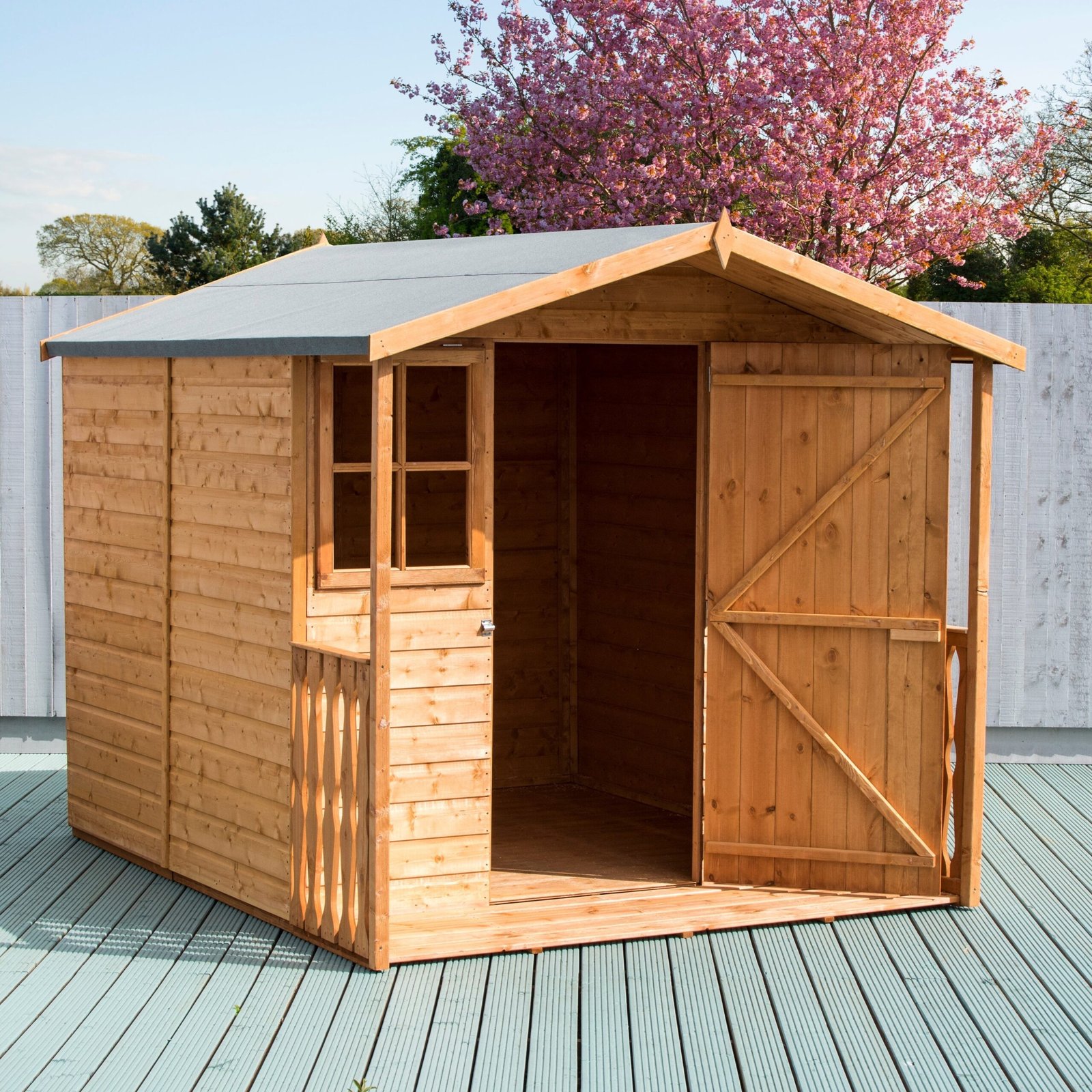 Shire Casita 9ft x 7ft Garden Shed with Veranda - Image 2